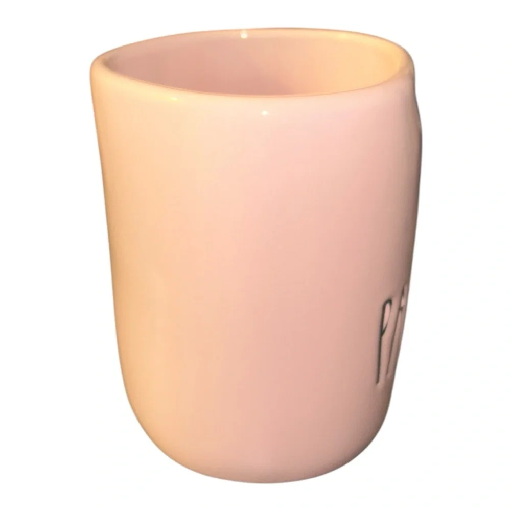 Rae‎ Dunn Pink Coffee Mug Stay Pawsitive Artisan Collection Cup